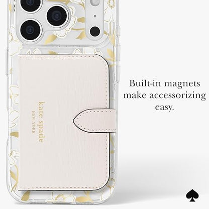 Kate Spade New York Funda iPhone 17 Pro | Diseño Floral Gemas Sunshine, 6.3 pulgadas, compatible MagSafe, protección caídas 12 pies