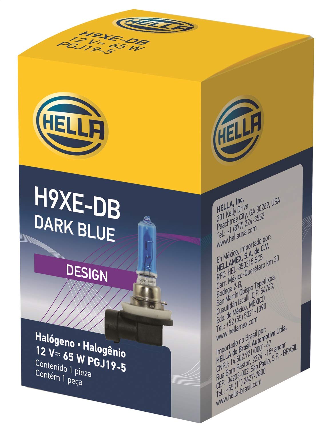 HELLA Foco Halogénico H9 2.0TB H9 65W | 12V, Paquete de 2, Pgj19-5, Performance Series
