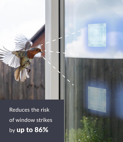 Artscape 02-3708 Clear Bird's Eye View Deflector, 6 x 6-Inch, Etched