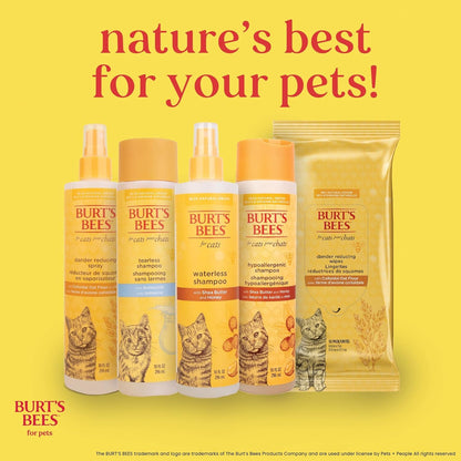 Burt’s Bees Dander Reducing Grooming Wipes for Cats, 50 Wipes