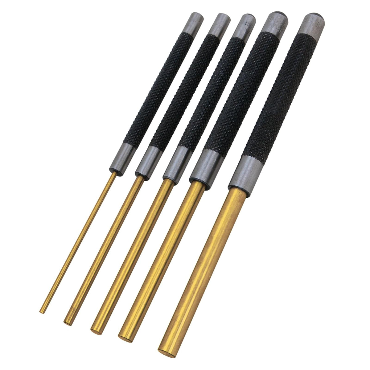 Performance Tool Juego de Punzones para Herramientas de Rendimiento, 5pcs 8" Long Brass Pin Punch