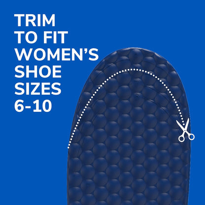 Dr. Scholl's Plantillas para hombre, Azul, Adecuadas para diferentes tipos de arco (bajo, mediano, alto), Proporciona soporte y alivio durante actividades diarias