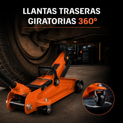 TRUPER Gato de Patín 2 t, Naranja y Negro