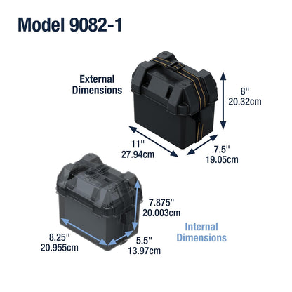 Attwood PowerGuard - Cajas de batería diseñadas para Marina, RV, Camping, energía Solar y más
