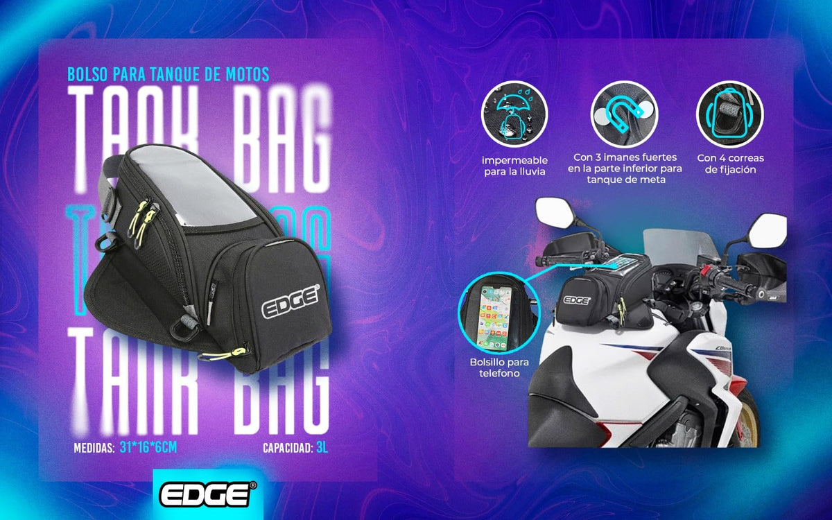 Bolsa para Tanque DE Moto Edge