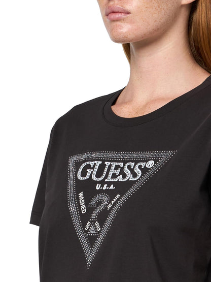 Guess - Playera ecológica de Manga Corta para Mujer