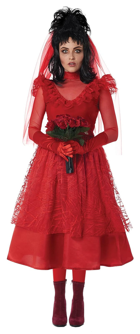California Costumes, Bride From Hell!, disfraz de mujer M, rojo (5022-057M)