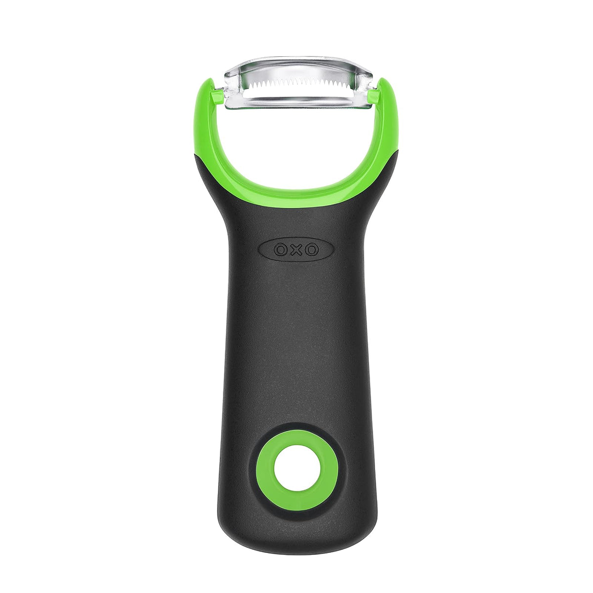 OXO Good Grips Pelador de Cocina Acero Inoxidable - Pelador de espárragos - Pelador de preparación de maíz