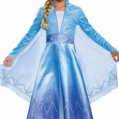 Disguise Disney Elsa Frozen - Disfraz de Frozen 2 para niña, Azul, Pequeño (4-6)