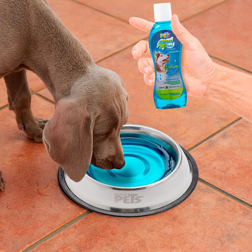 Fancy Pets Refrescante de Aliento para Perros 1L Cuidado Bucal Natural. Disminuye Placa y Controla el Mal Aliento