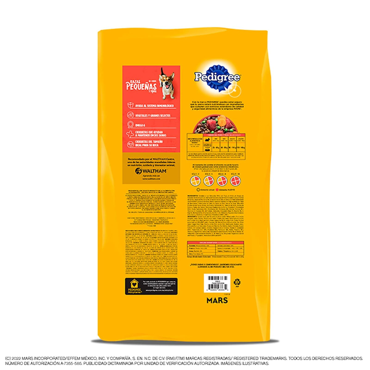 Pedigree - Croquetas para Perro 4 kg, con Res y Vegetales, Razas Pequeñas, con Proteína, Fibra y Antioxidantes