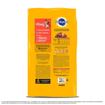 Pedigree - Croquetas para Perro 4 kg, con Res y Vegetales, Razas Pequeñas, con Proteína, Fibra y Antioxidantes