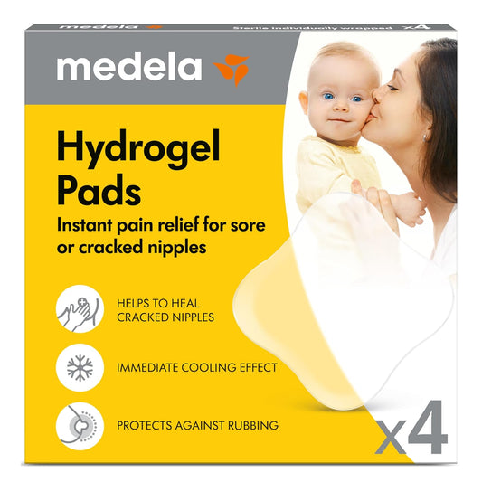 Medela | Parches de Hidrogel para Lactancia | Pezones Agrietados/Doloridos | Contiene: 4 piezas