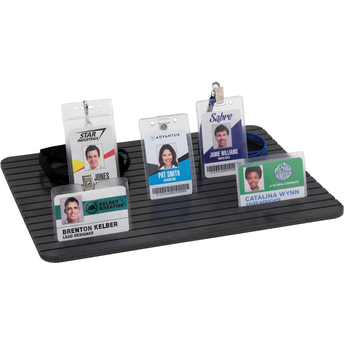Advantus 97583 - Bandeja de identificación para insignias, color negro