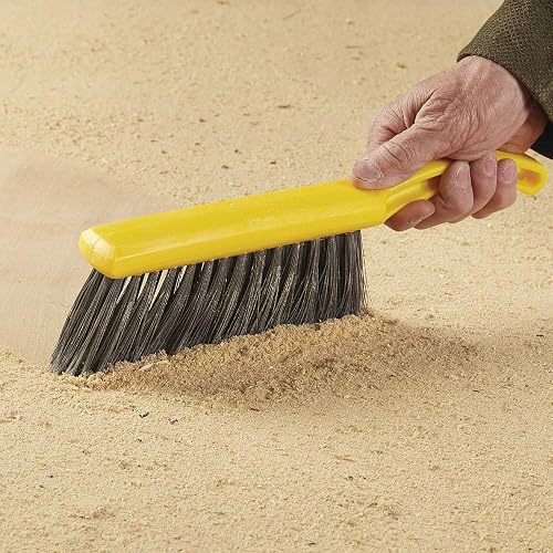 Rubbermaid Commercial - Cepillo para Polvo de Polipropileno con Bandera de 8 Pulgadas para Barrido de Superficie Lisa, Color Amarillo, 12.5 Pulgadas, para baño, Ducha, Azulejos, Cubiertas, neumáticos