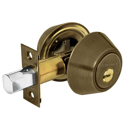 Hermex CERO-12 Cerrojo Llave-Llave Cilindro de Latón - Latón antiguo
