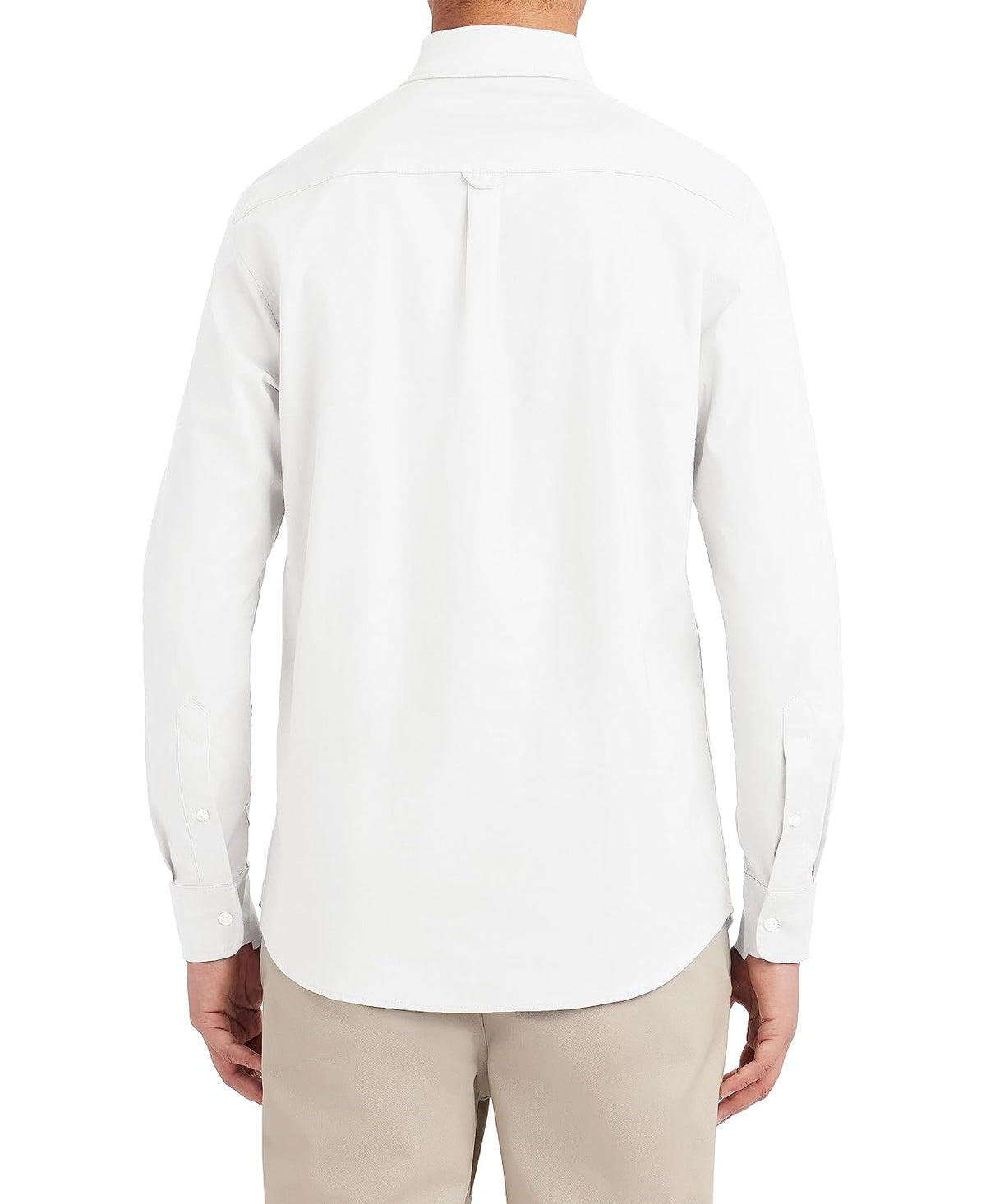 Nautica School Uniform Long Sleeve Performance Oxford Button-Down Shirt Camisa Abotonada Hombre