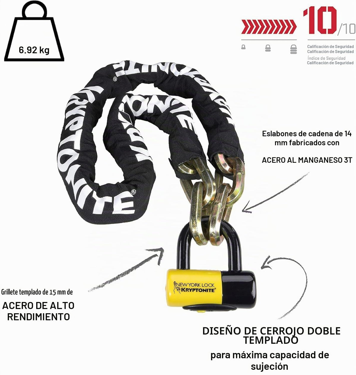 Kryptonite New York Fahgettaboudit Candado U-Loc