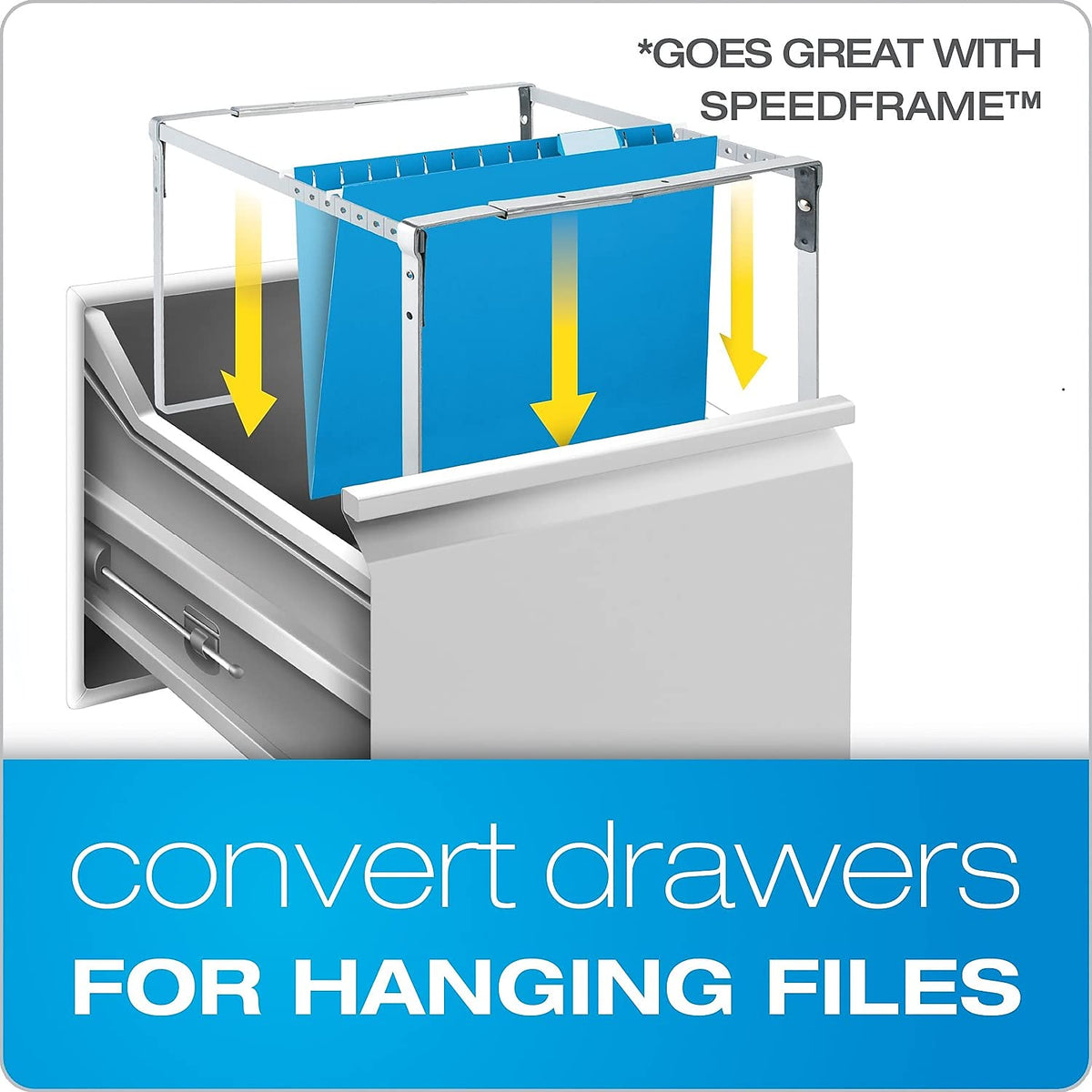 Pendaflex Ready-Tab Reinforced Hanging Folders with Lift Tab Technology, Letter Size, 5-Tab, Standard Green, 25 per Box (42590)