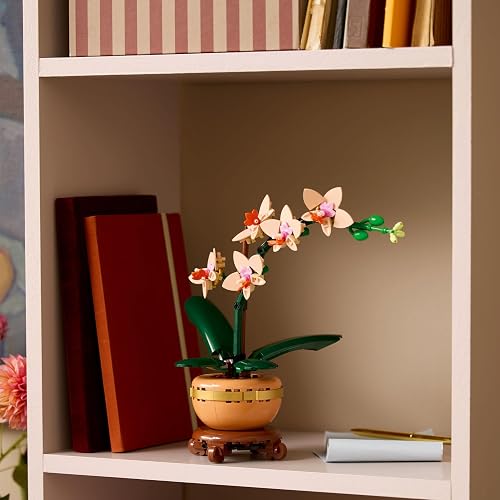 LEGO Mini Orquídea - Model Kit para Adultos, Años 18+ - Flores Artificiales - Decoración para Escritorio, Recamara - 10343