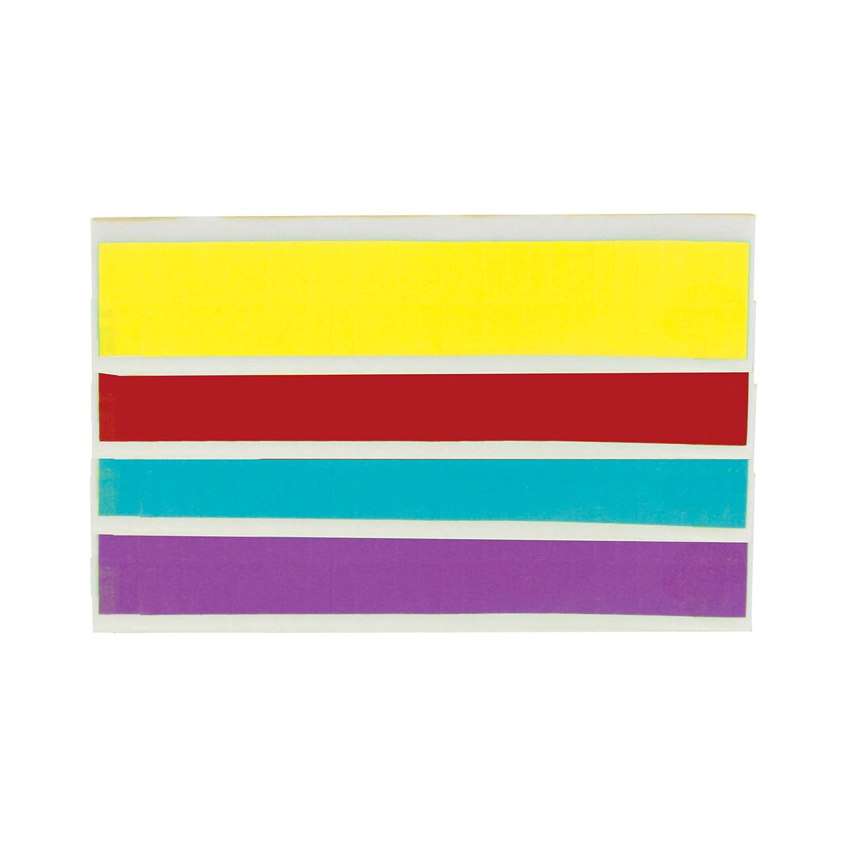 Redi-Tag 20205 Banderas de página reutilizables/extraíbles rectangulares pequeñas, 1x3/16, surtido, Paquete de 3600