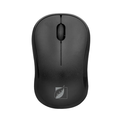 Green Leaf 18-8374 Kit Multimedia Teclado y Mouse Inalambrico 3D, 1000 DPIs, 104 Teclas, Negro