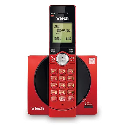 VTech - Teléfono inalámbrico ampliable DECT 6.0 CS6919-16 con identificador de llamadas y altavoz, rojo WLM