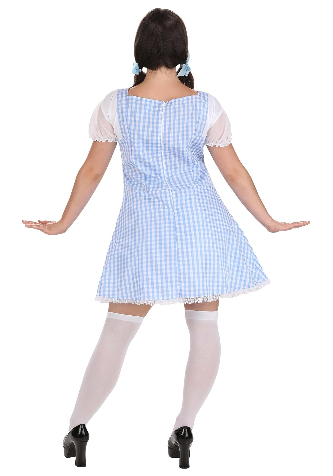 Dreamgirl Gingham Dress, Light Blue