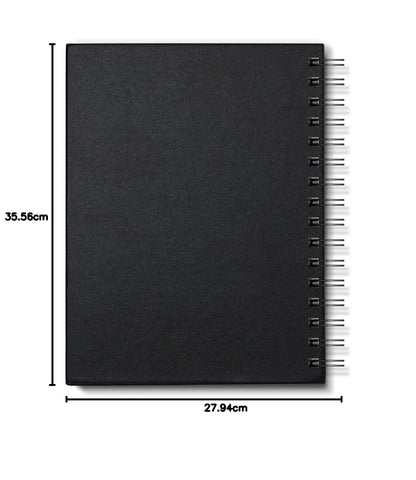 Winsor & Newton Cuaderno de bocetos clásico de encuadernación dura, 11 x 14 pulgadas, 80 hojas, 110 g/m², blanco natural