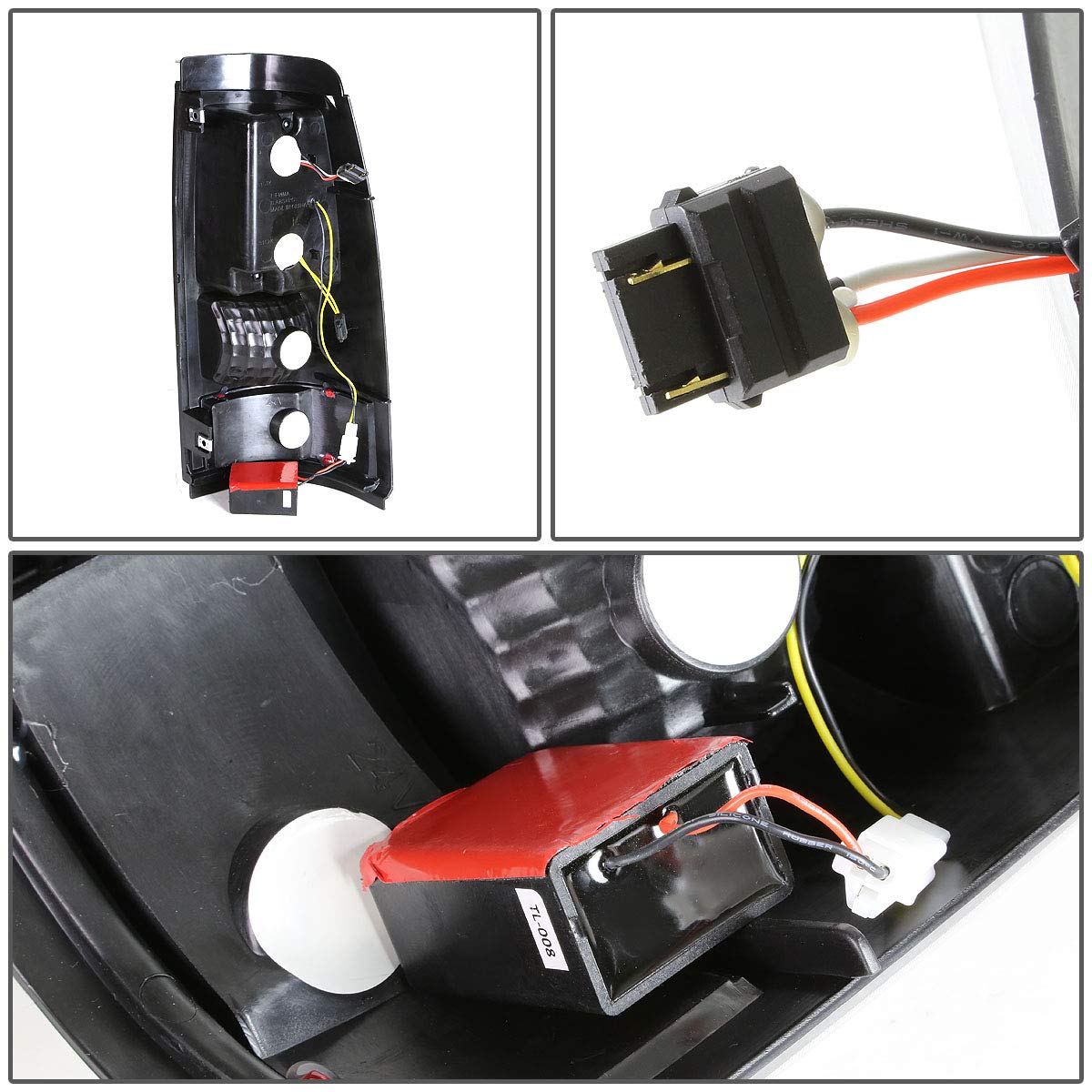 DNA Motoring TL-CSIL03-LED-3D-BK-SM Luz Trasera LED 3D para Silverado 2003-2006 y Sierra 2007, Negro/Ahumado