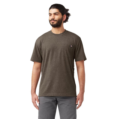 Dickies Playera de Manga Corta Cuello Redondo Heavyweight para Hombre - 4XL Amplio Alto - Marrón Chocolate