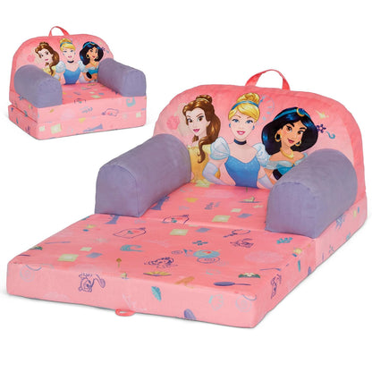 Delta Children - Disney Princess Cozee Buddy - Silla abatible para niños, Color Rosa