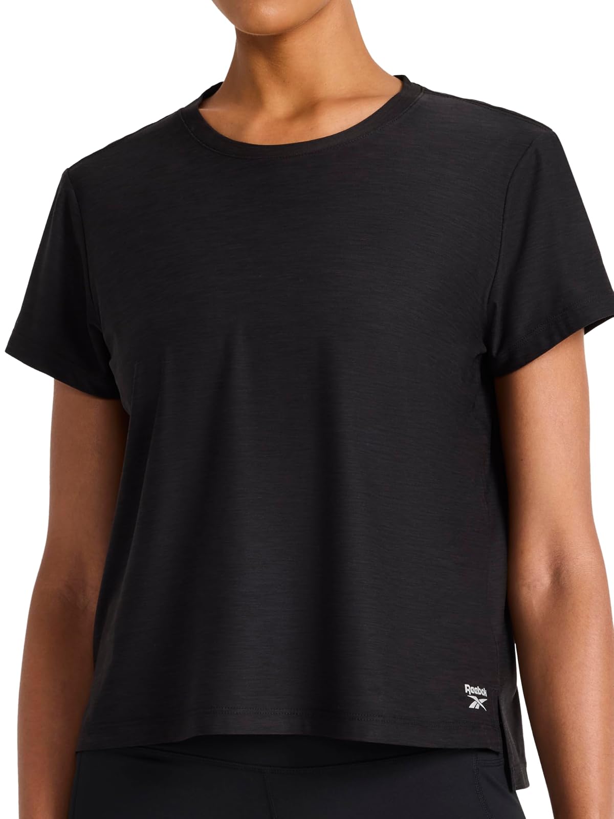 Reebok Apparel Glow Tech Heathered S/S - Playera para Mujer