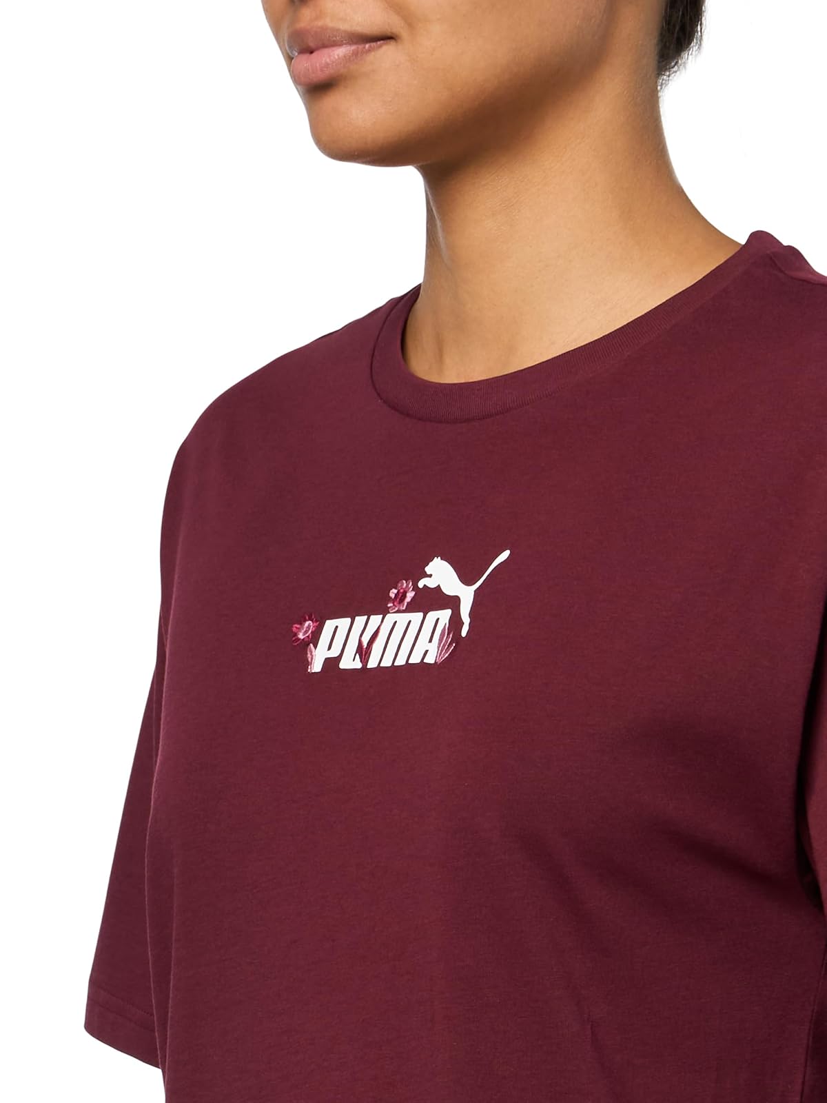 PUMA - Playera gráfica para Mujer, Cool Blue Nature Ah25, X-Large