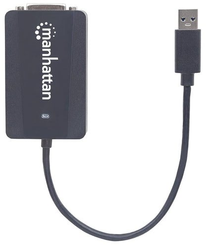 Manhattan AC-6450 Convertidor Video USB 3.0 a Dvi-I H, Negro