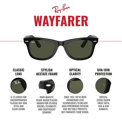 Ray-Ban RB2140 Original Wayfarer Pixel anteojos de sol no polarizadas