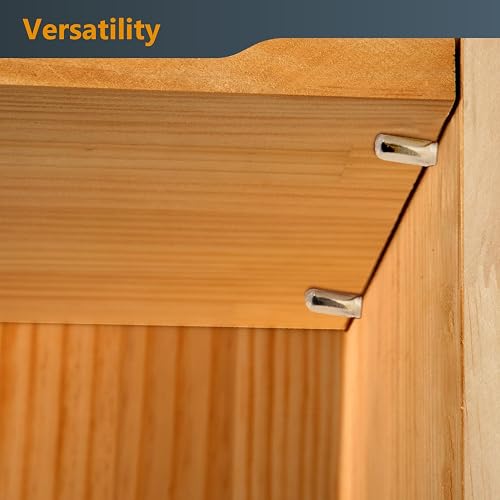 Powertec Shelf Pins QP1106 | 63,5 mm x 106,68 mm, 100 unidades, clavijas de soporte en forma de cuchara, placa de níquel, acero inoxidable