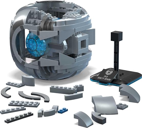 Mega Halo Model Réplica de Juguete de construcción, 343 Chispa culpable con 609 Piezas, Luces y Sonidos, Juego de construcción y exhibición para coleccionistas, Ideas de Regalo para Adultos