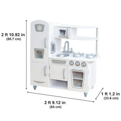 KidKraft Cocina de Juguete Vintage de Madera: Blanca