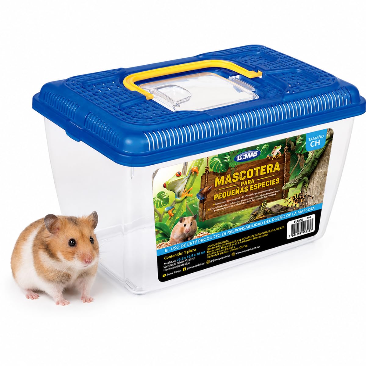 Lomas Mascotera Transportadora de Plástico para Pequeñas Especies - CHICO