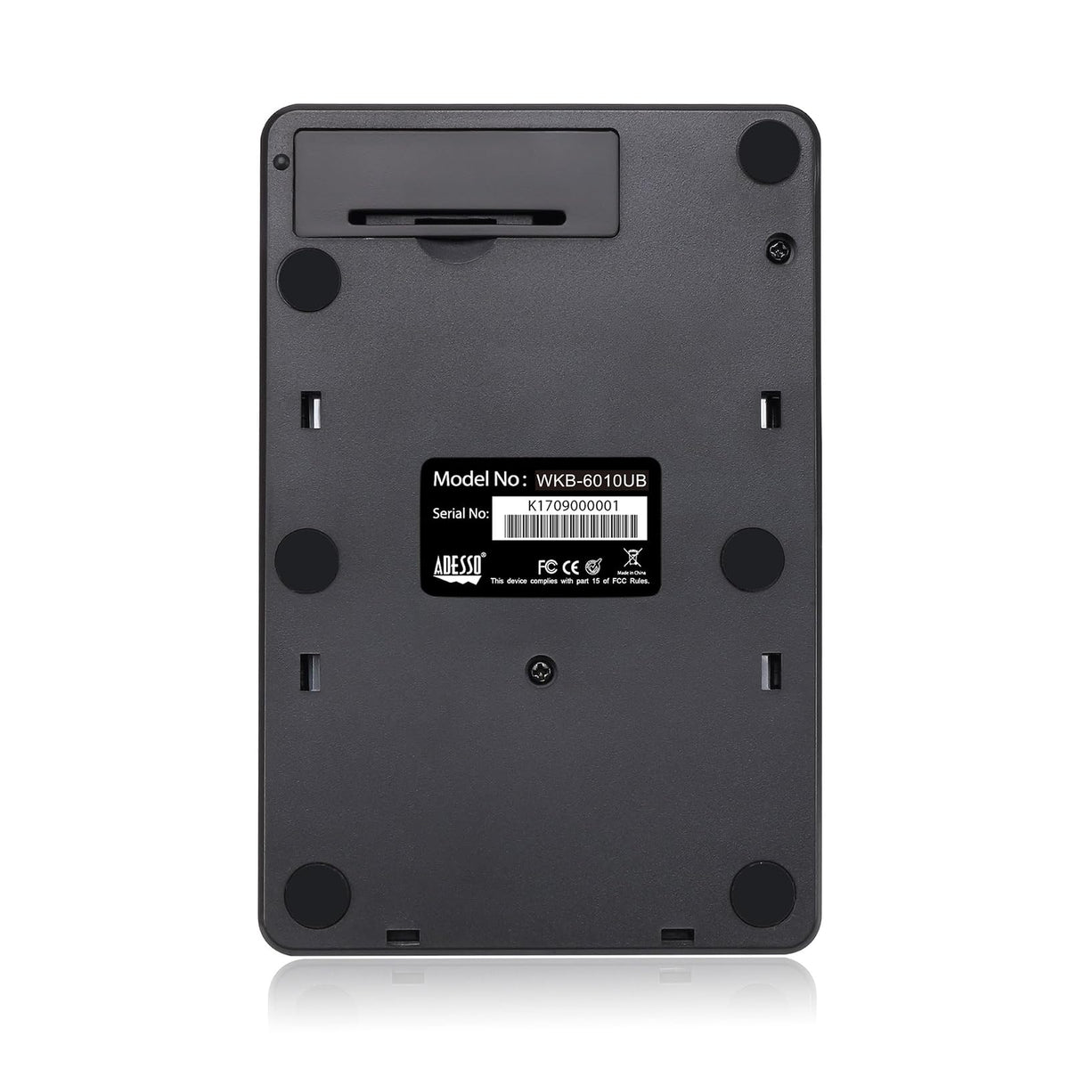 Adesso WKB-6010UB - Wireless Spill Resistant 18-Key Numeric Keypad