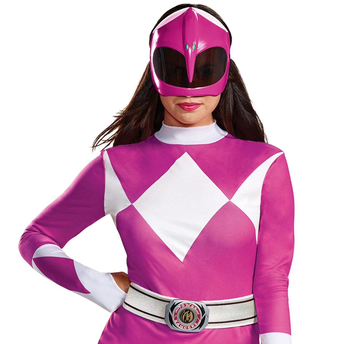 Disguise Disfraz de Ranger Rosa para Adulto Disfraces de tamaño Adulto Mujeres