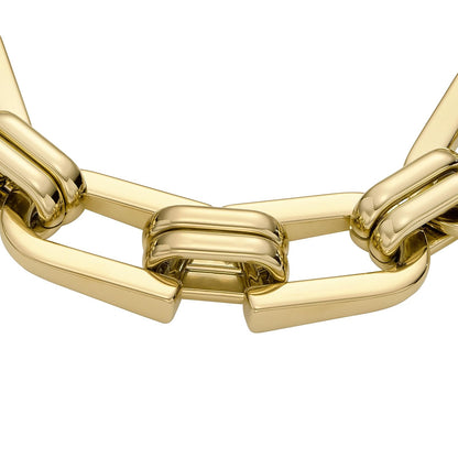 Fossil Pulsera jf04573710 heritage de acero inoxidable en color dorado para dama