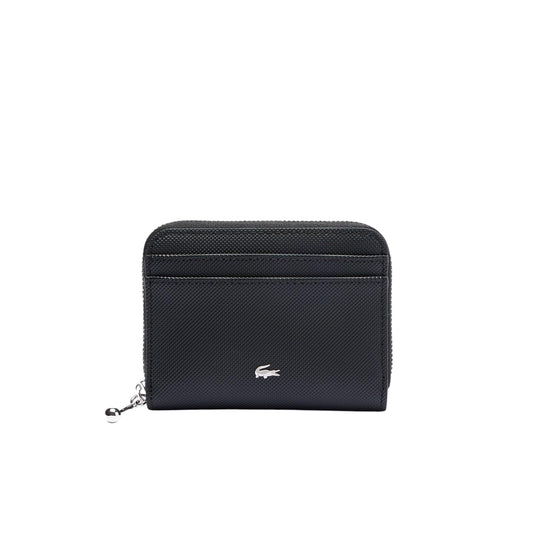Lacoste Cartera Monedero Daily City | Negro, 11.5 x 8.5 x 3 cm, lona