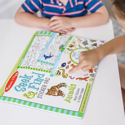 Melissa & Doug Libro de Actividades Busca y Encuentra - Animales (300 + Pegatinas, 14 Escenas a Color)