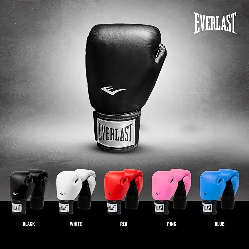 Everlast Prostyle 2 Guantes de Boxeo, Guantes de Entrenamiento de Nivel básico para Hombres y Mujeres, Cierre de Velcro y ventilación de Ajuste Seguro, Bolsa Pesada y Entrenamiento de Bolsa rápida
