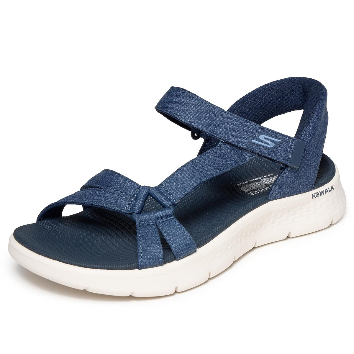 Skechers GO WALK FLEX SANDALIA ILLUMINATE Sandalias para mujer | Caminar, casual, Ultra Go, Goga, tapete lavable a máquina, vegano - 22.0 cm - marino