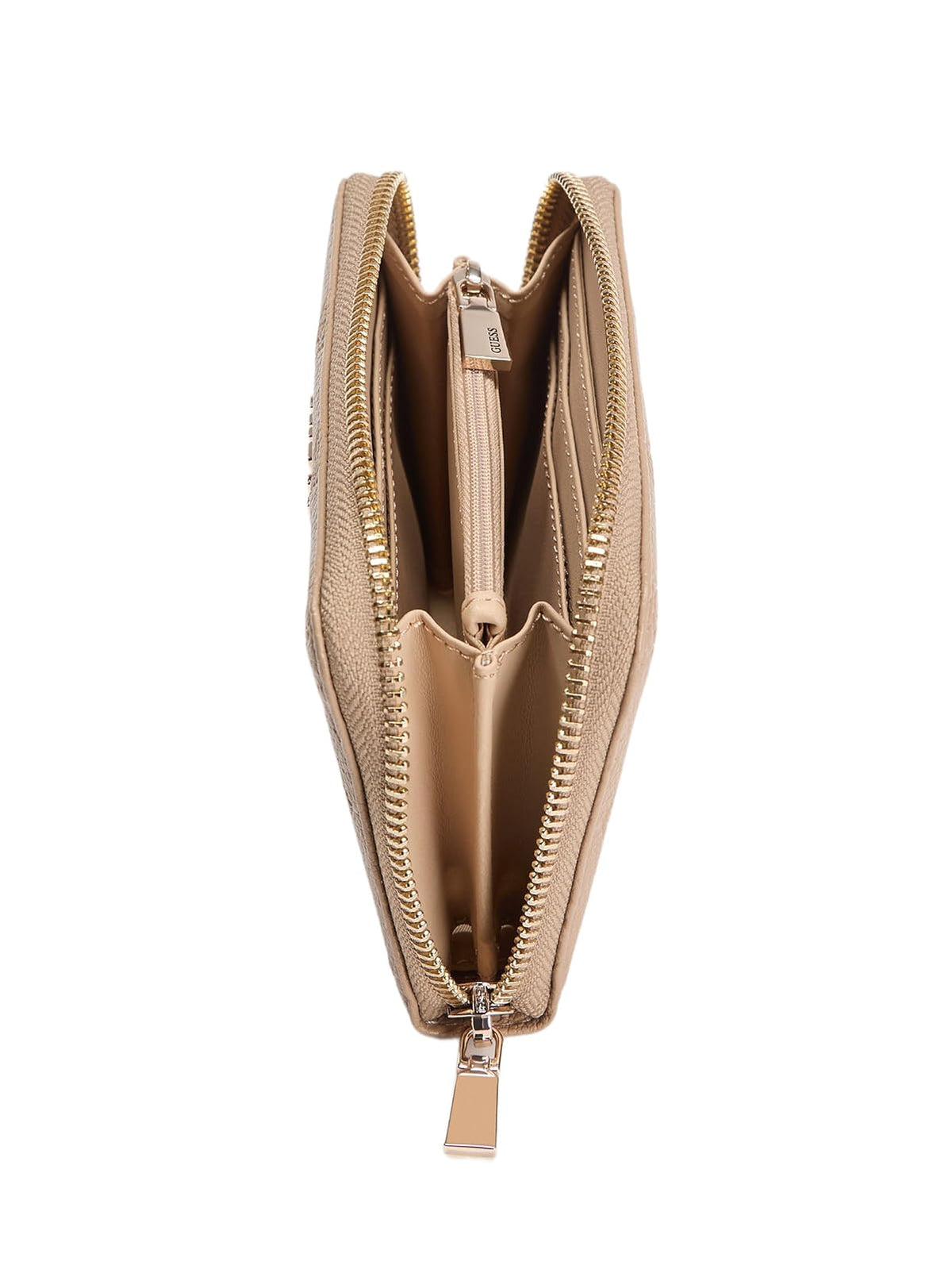 GUESS CARTERA MEDIANO ELLA LOGO EN COLOR BEIGE ESTAMPADO