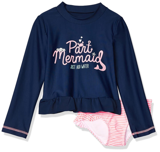 Simple Joys by Carter's 2-Piece Assorted Rashguard Sets Juego de protección de Sarpullido Bebé-Niñas