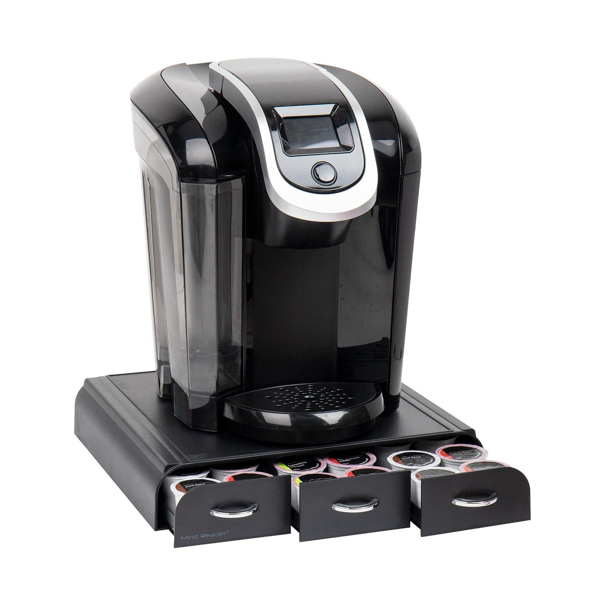 Mind Reader - Cajón para guardar cápsulas de café Anchor para 36 tazas K-Cup, color negro